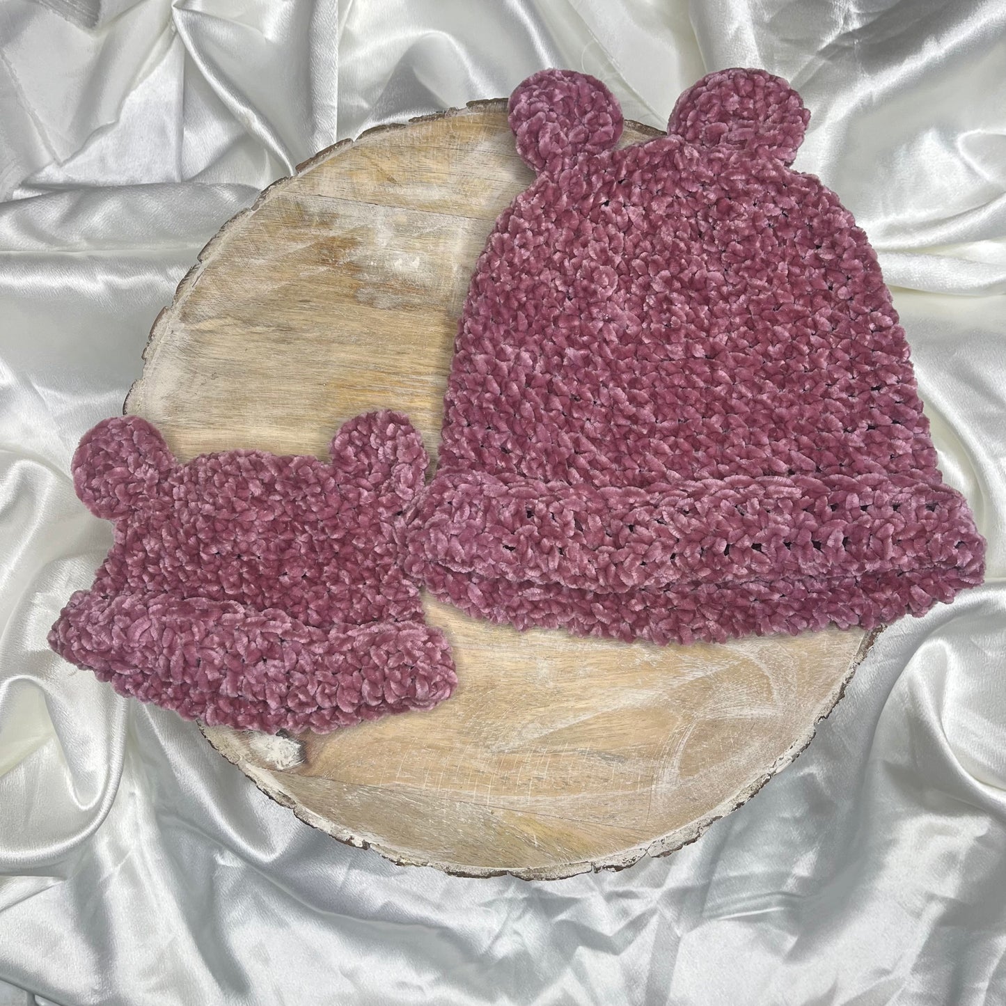 Bear Baby Hat - Lavender