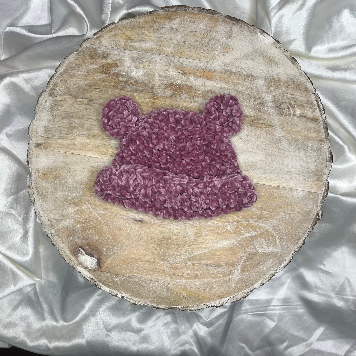 Bear Baby Hat - Lavender