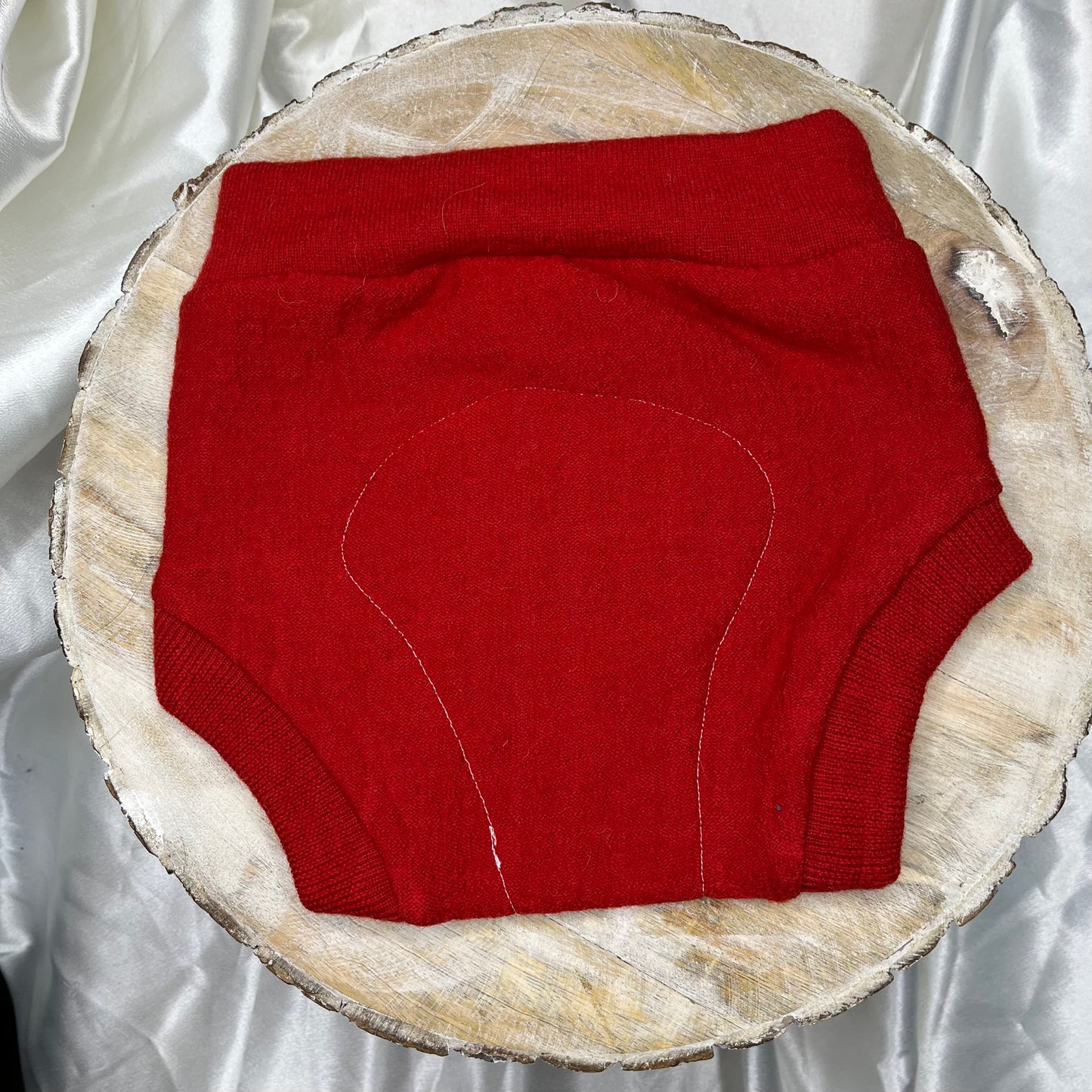 Upcycled Wool Cover - Size M - Red