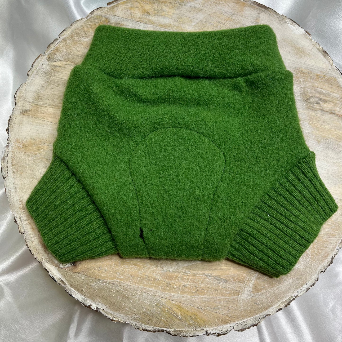Upcycled Wool Cover - Size S - Green